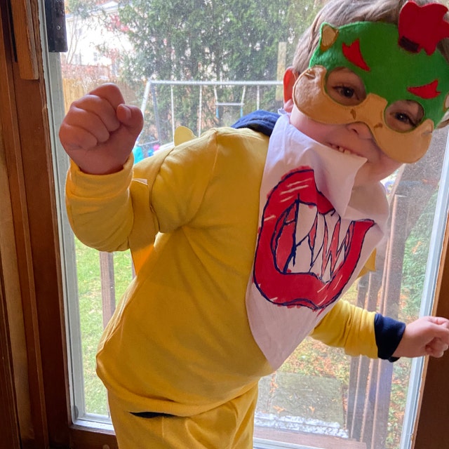 Bowser Jr Embroidered Felt Mask kid & Adult Mask Pretend - Etsy